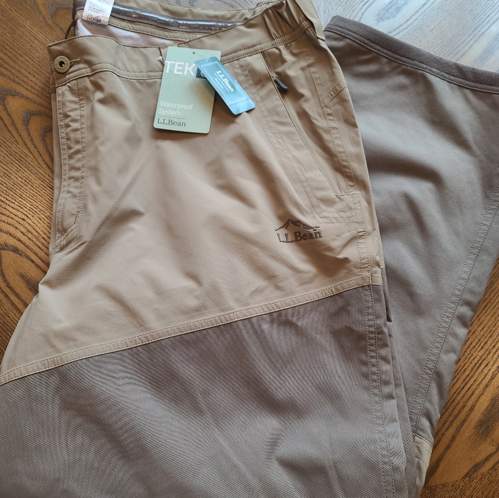 NWT Men's LL Bean TEK Waterproof Pants Size 46